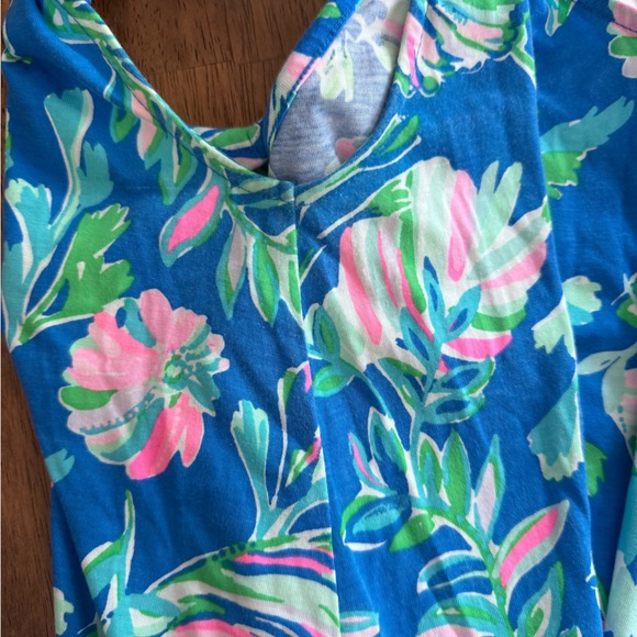 Lilly Pulitzer Camilla Dress SZ S Blue Flare Fancy Fins - Picture 10 of 16